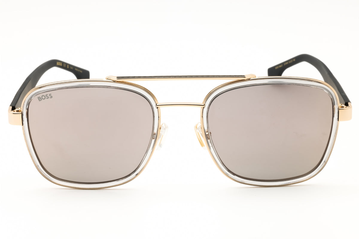Gafas color gris y dorado