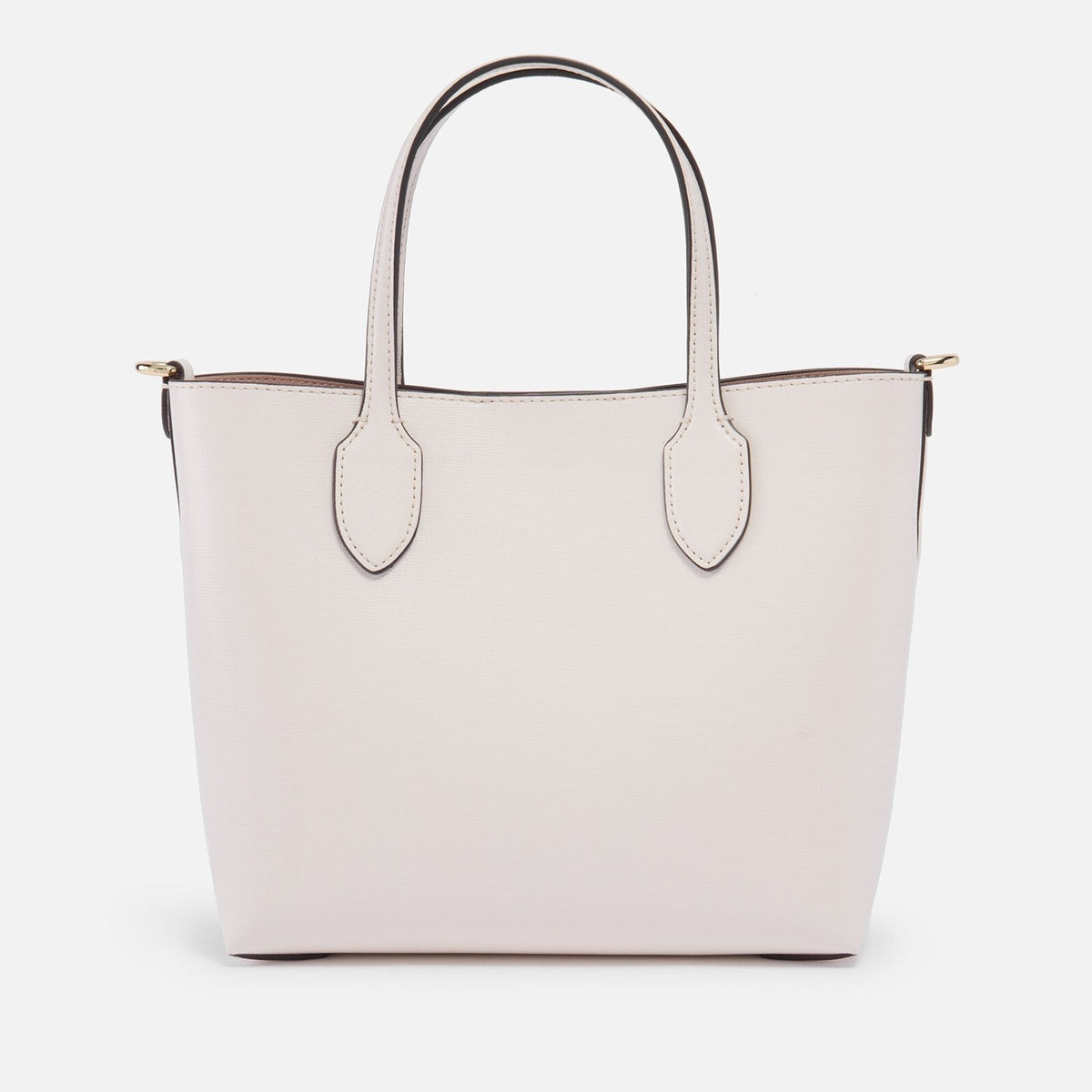 Bolso tote de mujer de cuero color blanco