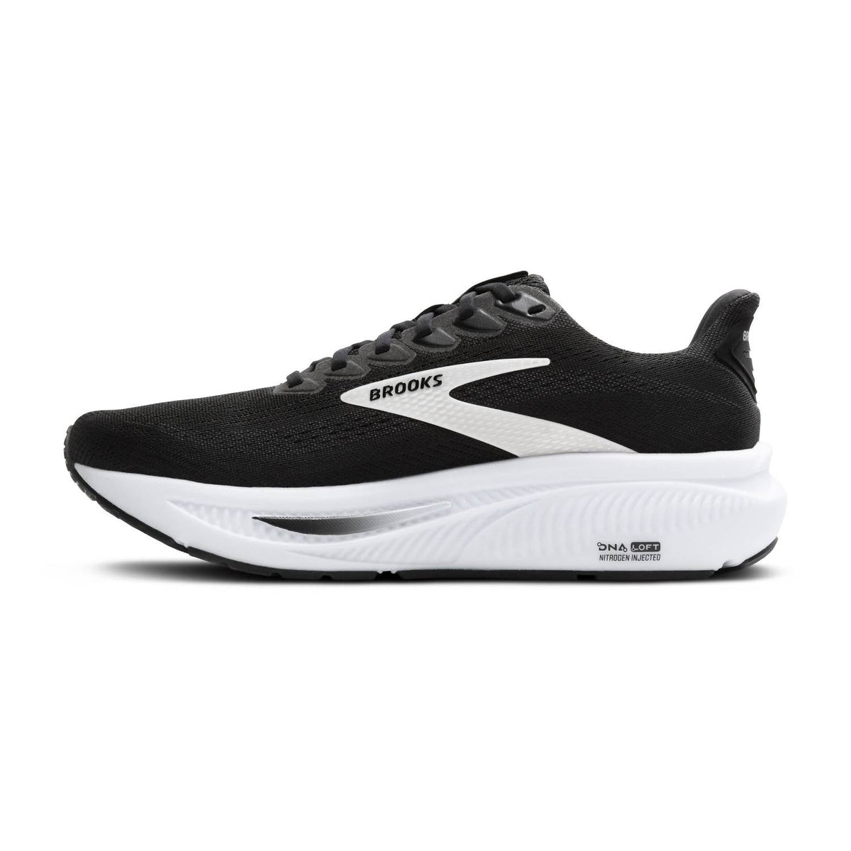 Tenis para correr de hombre color negro y blanco