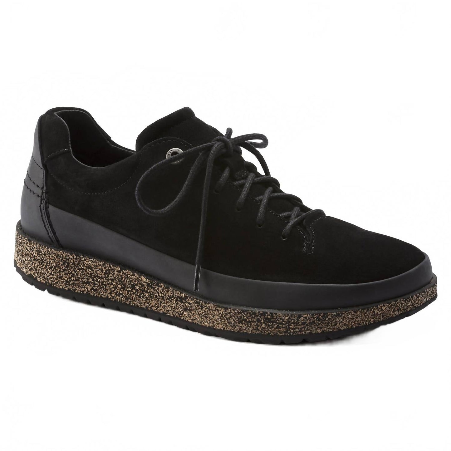 Tenis unisex de cuero color negro