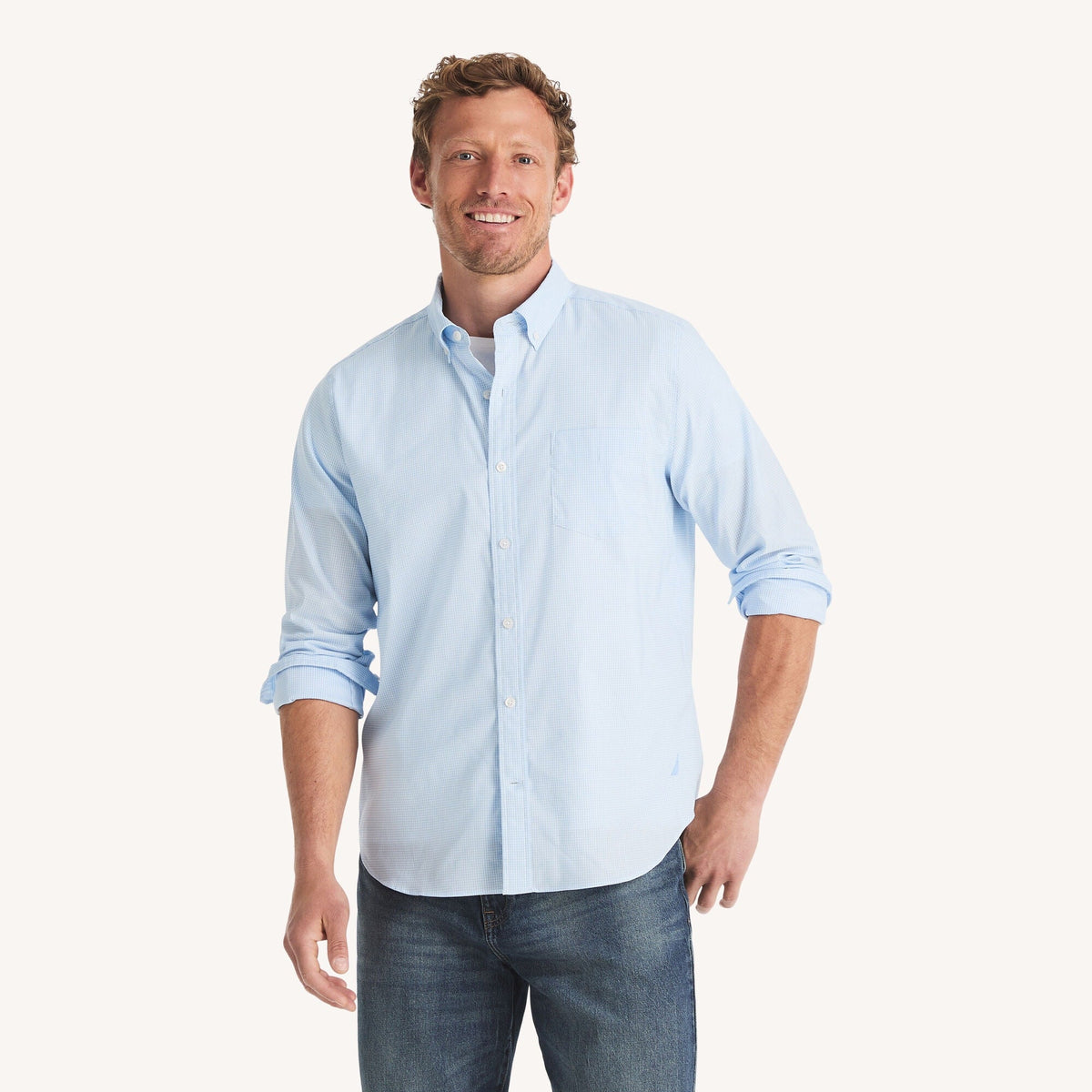 Camisa de hombre a cuadros