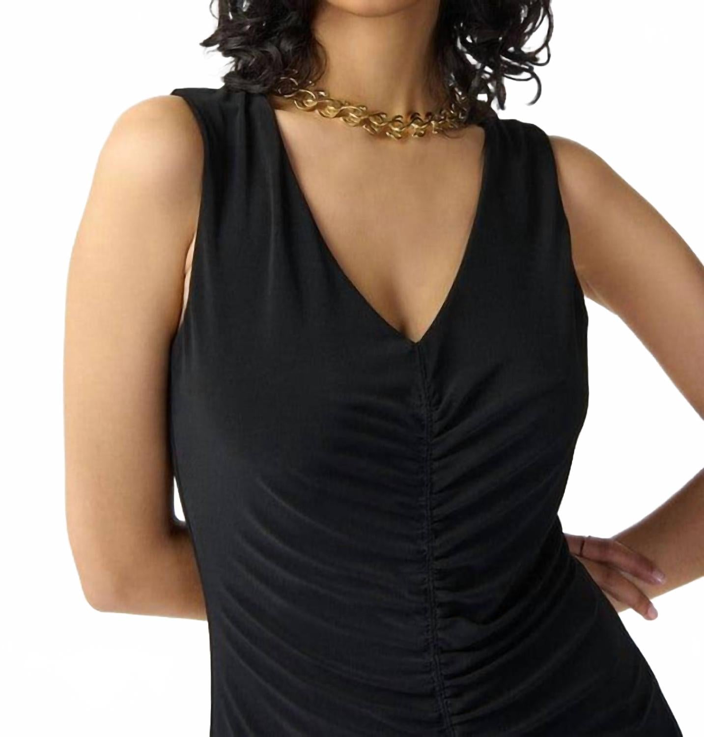 Vestido midi color negro