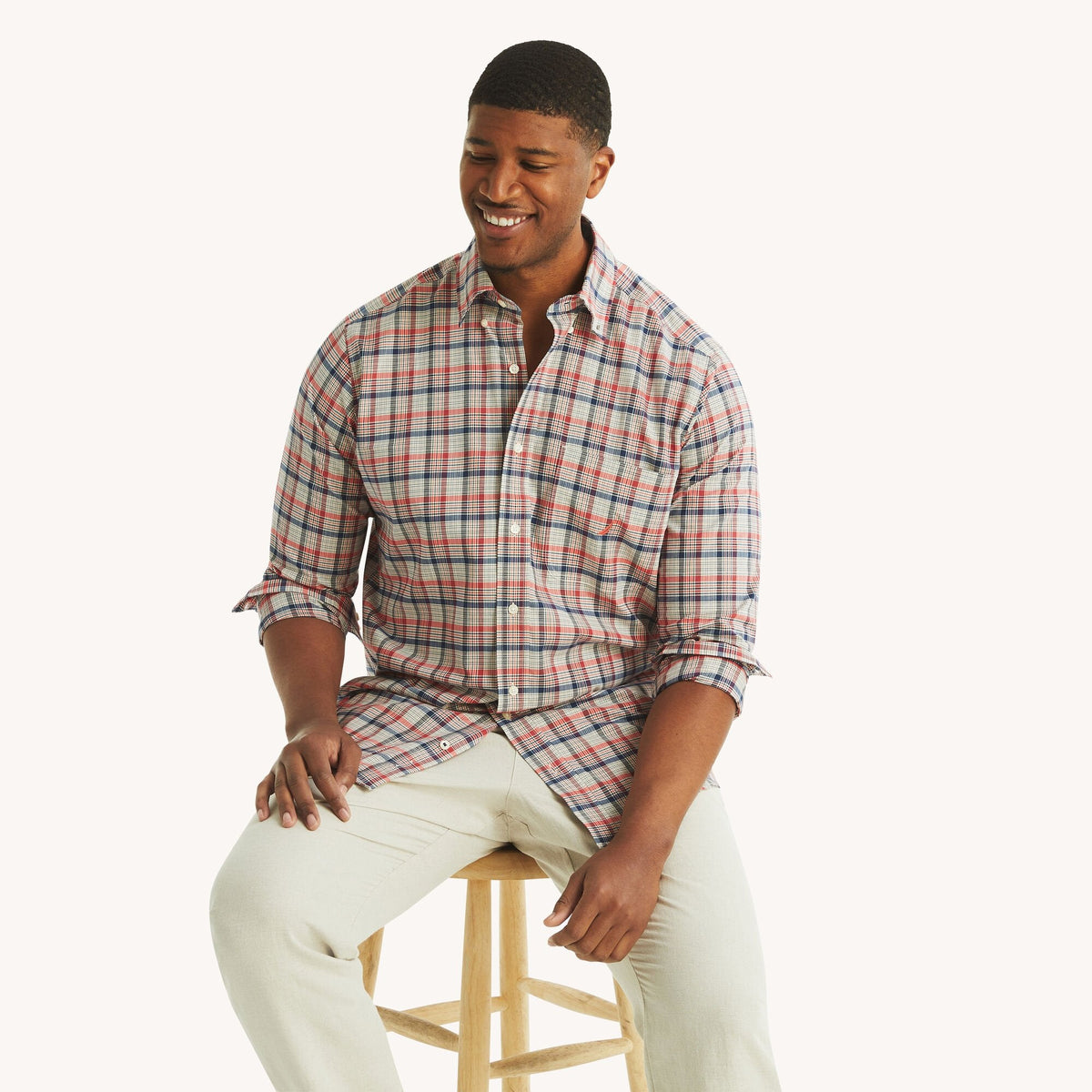 Camisa de hombre a cuadros