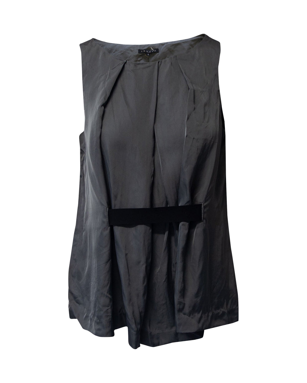 Blusa sin mangas color gris