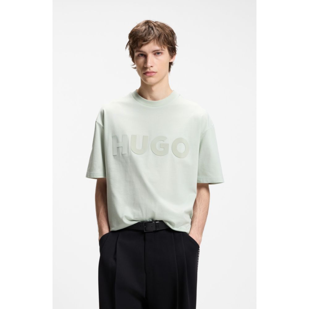 Camiseta de algodón de corte amplio