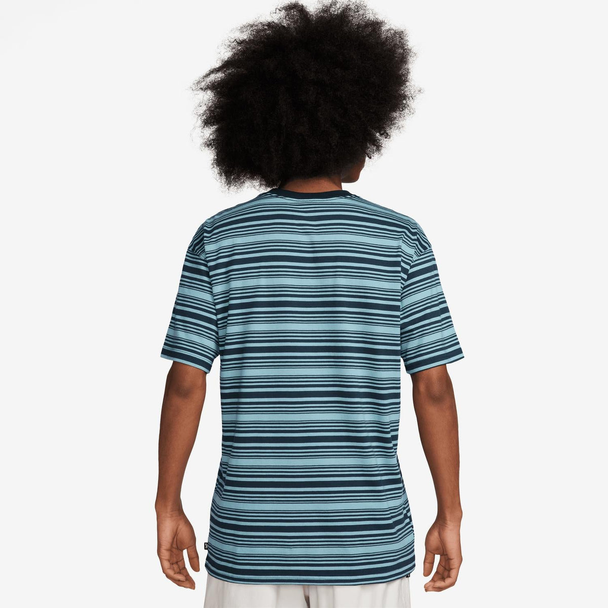 Camisa de hombre a rayas color turquesa
