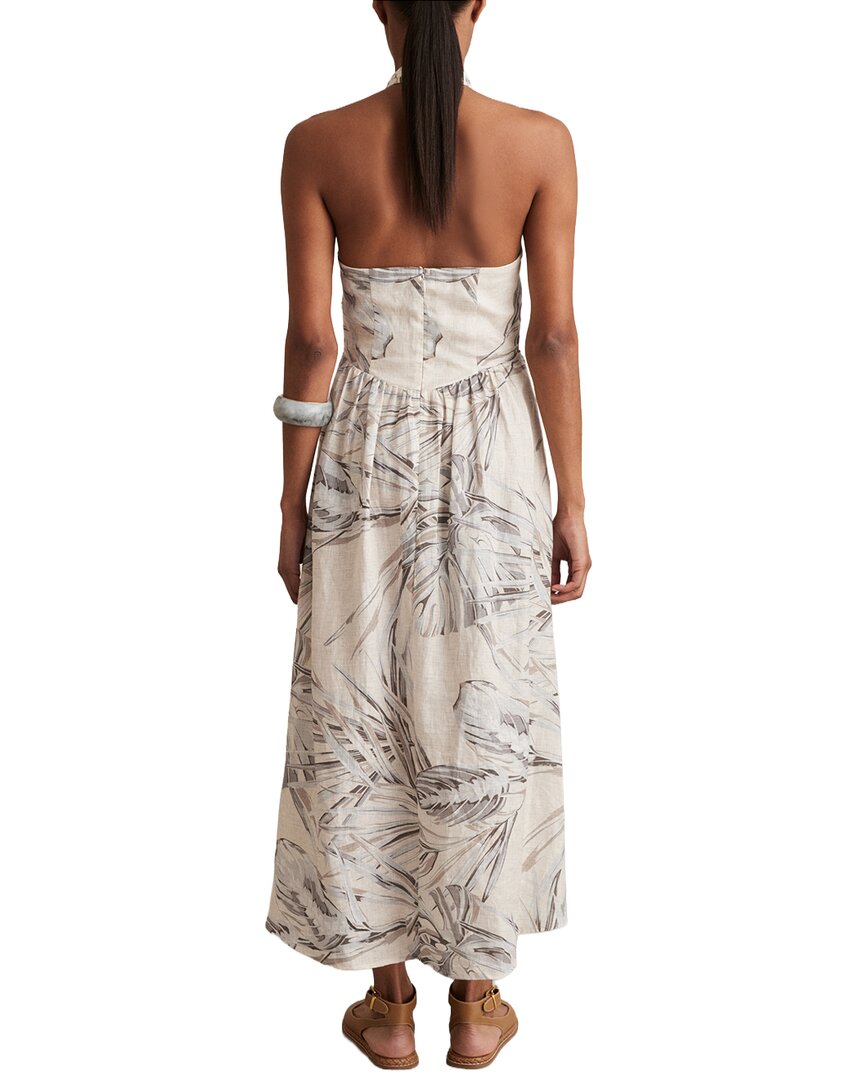 Vestido de lino con estampado