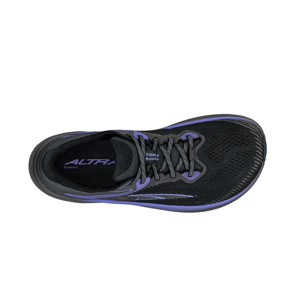 Tenis para correr de mujer color gris y violeta