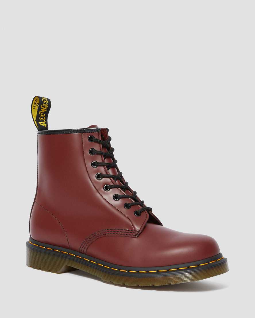 Botas de cuero con cordones