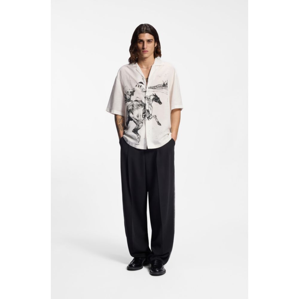 Camisa de corte amplio