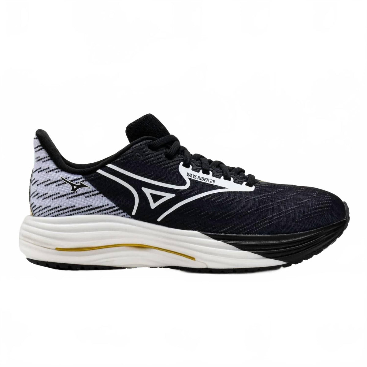 Tenis para correr unisex color negro y dorado