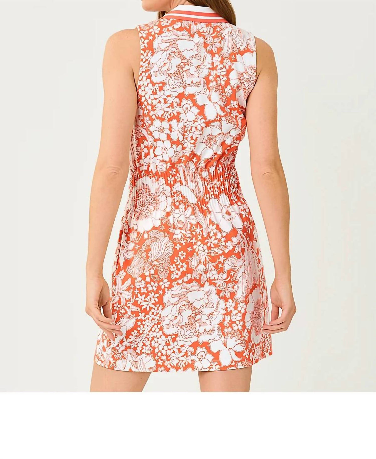 Vestido sin mangas color naranja