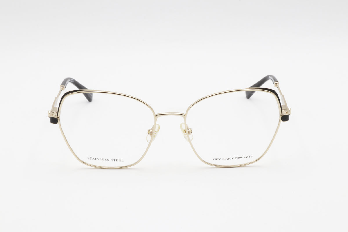 Gafas 54 mm color negro y dorado