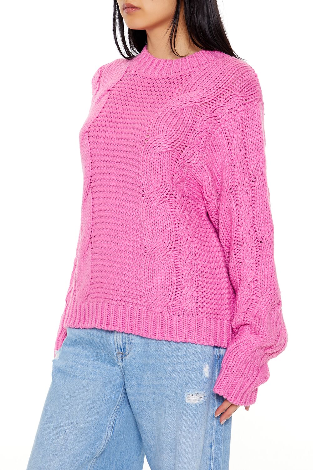 Suéter con tejido acanalado
