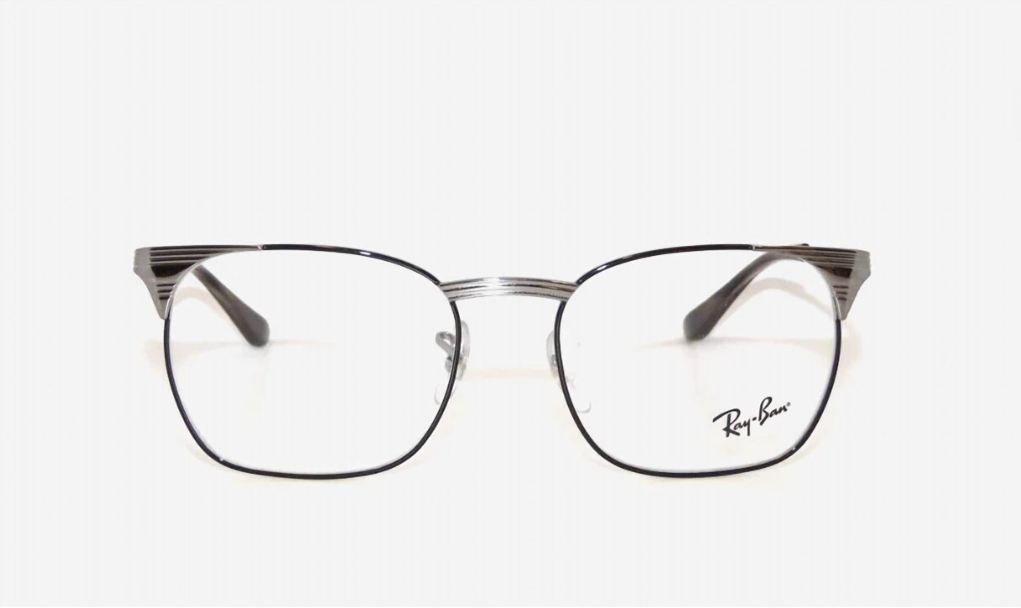 Montura para gafas de hombre de montura cuadrada color negro y gris