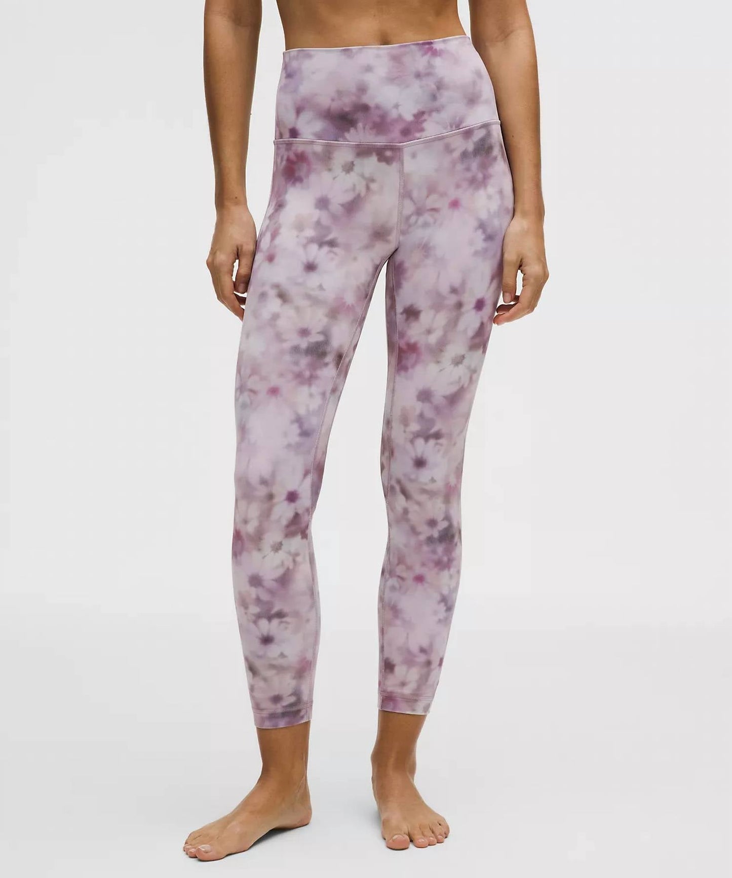 Pantalón de tiro alto color violeta
