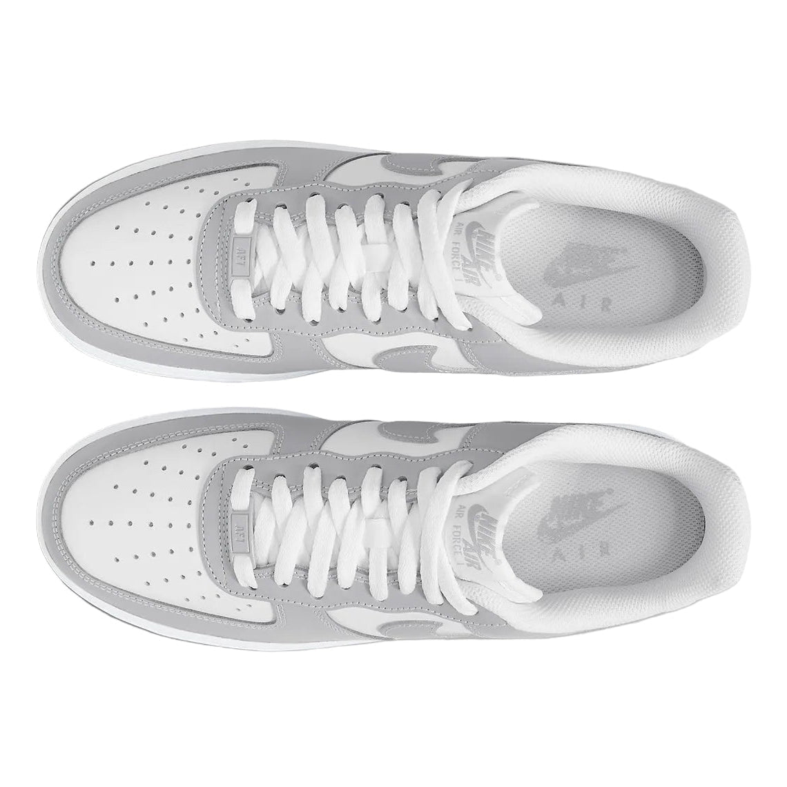 Calzado color blanco y gris