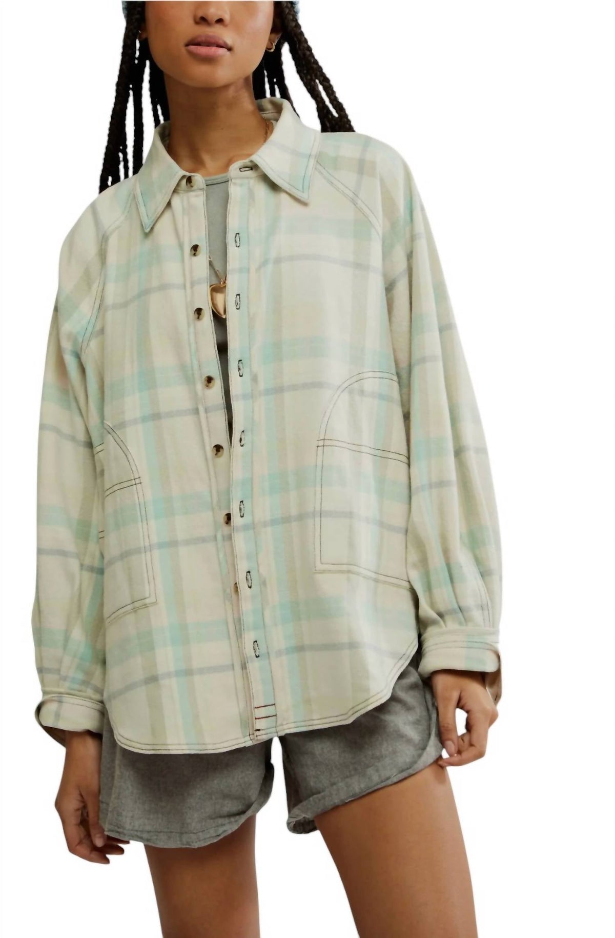 Camisa para niña a cuadros