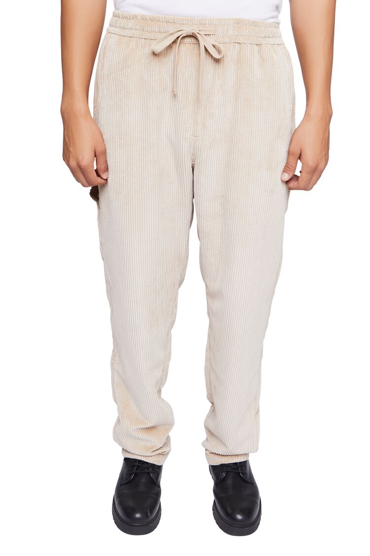 Pantalón con tejido acanalado