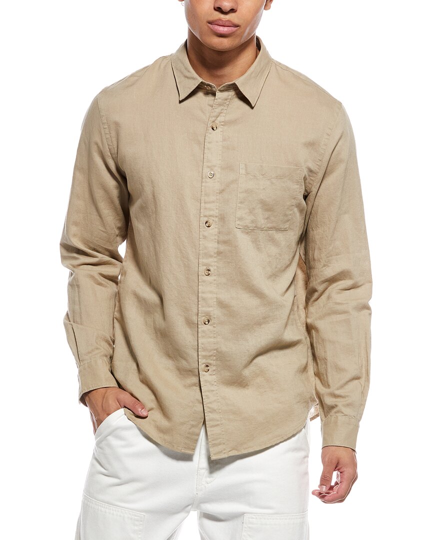 Camisa de mezcla de lino