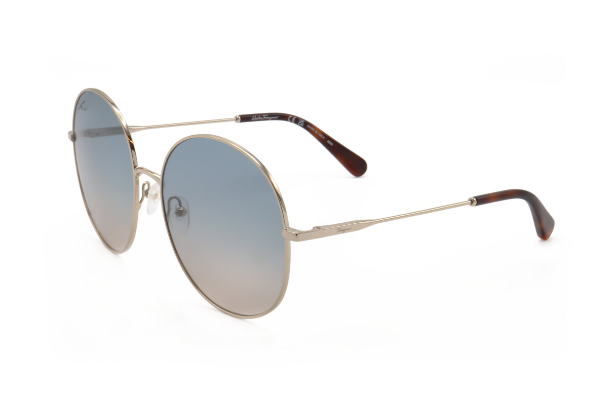 Gafas color oro rosa y azul