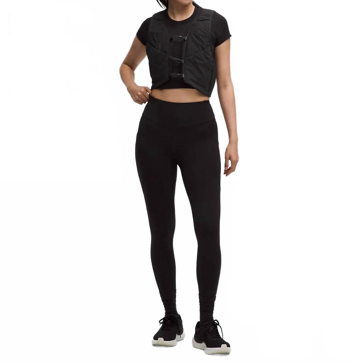 Leggings de tiro alto color negro