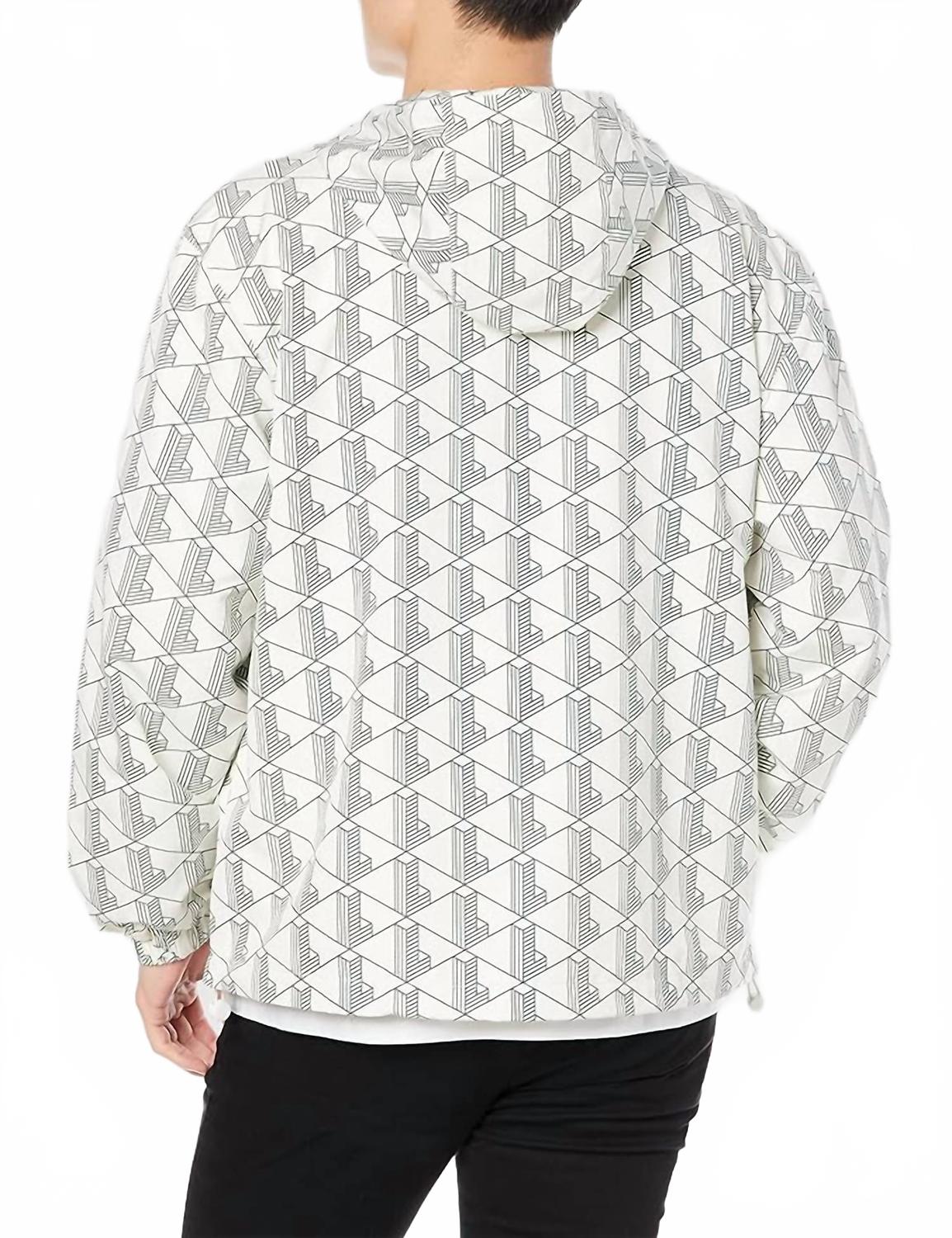 Chaqueta de hombre color blanco y verde