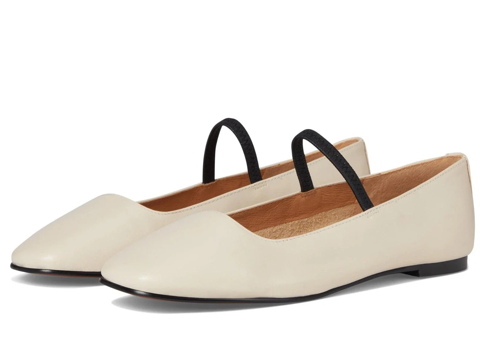 Baletas de mujer de cuero sin cordones