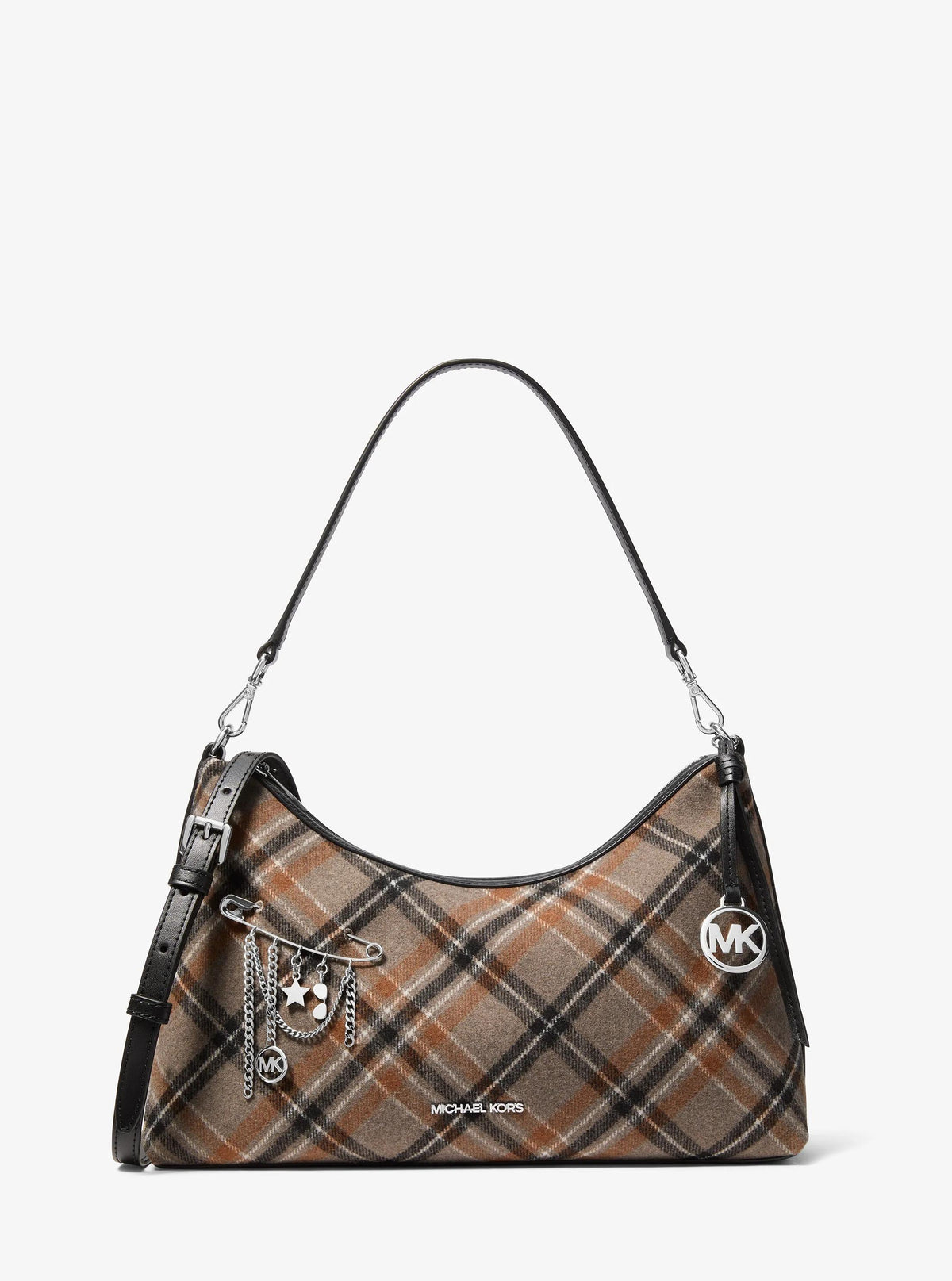 Bolso de hombro de mezcla de lana