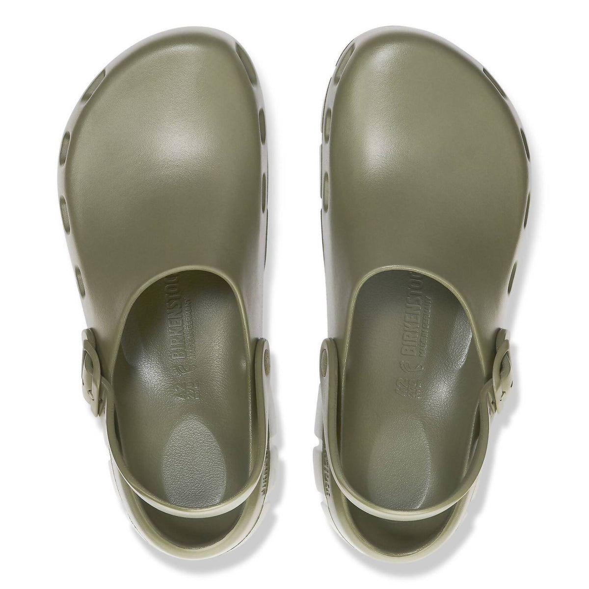 Zuecos de mujer color caqui
