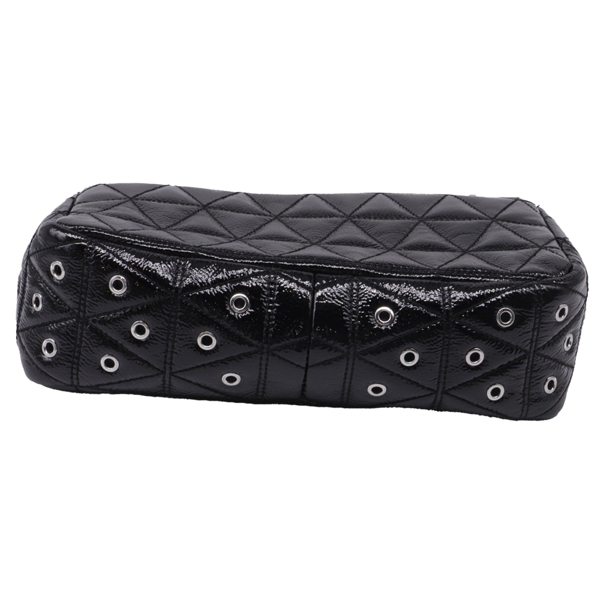 Bolso de hombro de cuero color negro