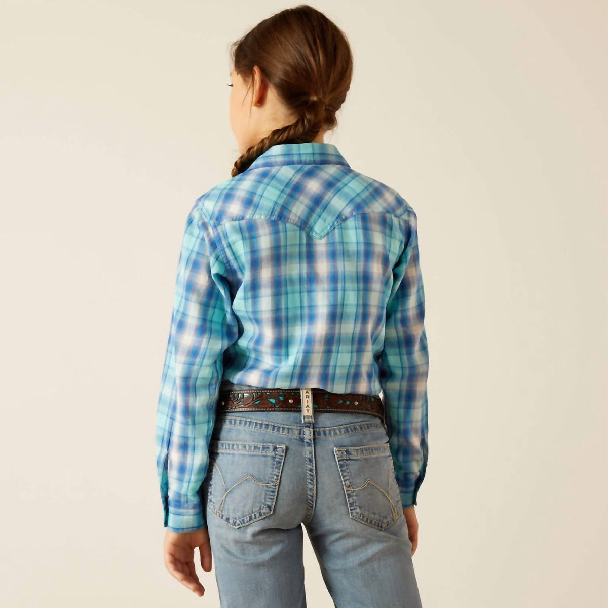 Camisa para niña color azul
