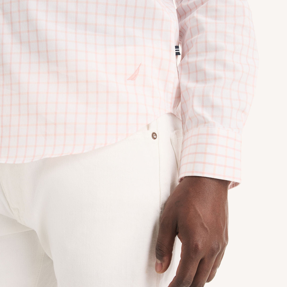 Camisa de hombre de corte ajustado a cuadros