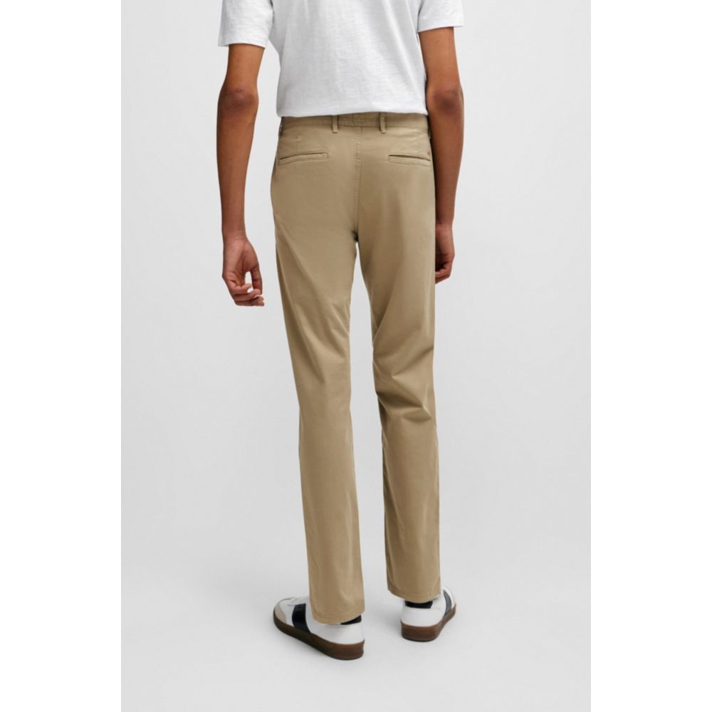 Pantalón de algodón de corte ajustado