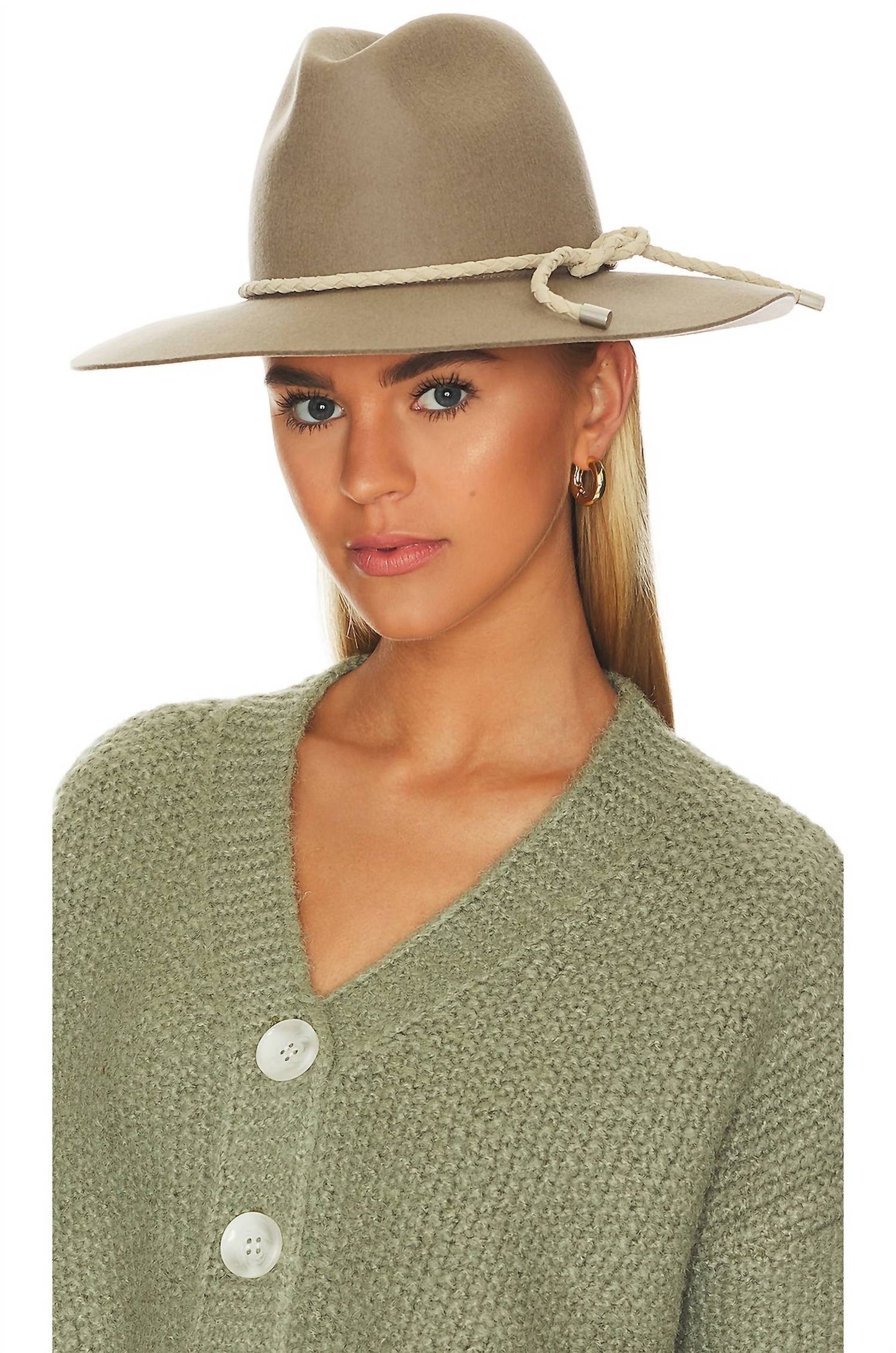 Sombrero de mujer color gris