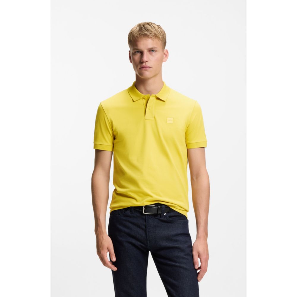 Polo de algodón de corte ajustado