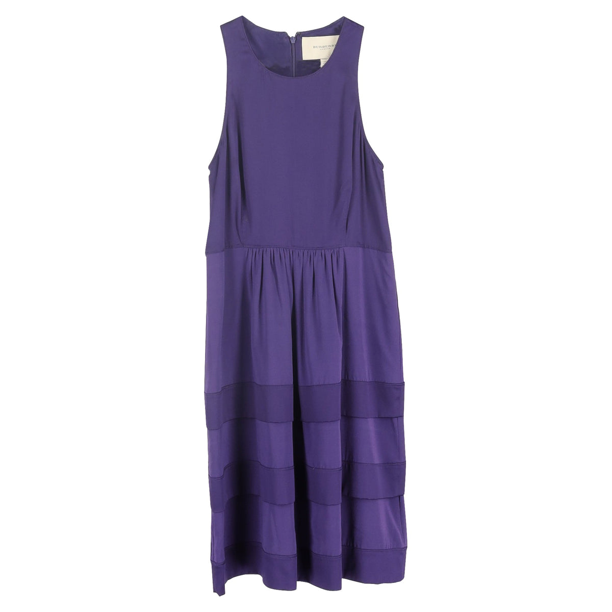 Vestido midi color violeta