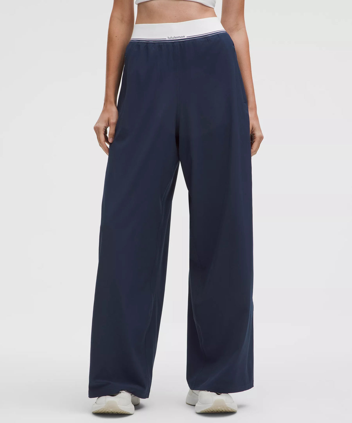 Pantalón de pierna ancha de tiro alto