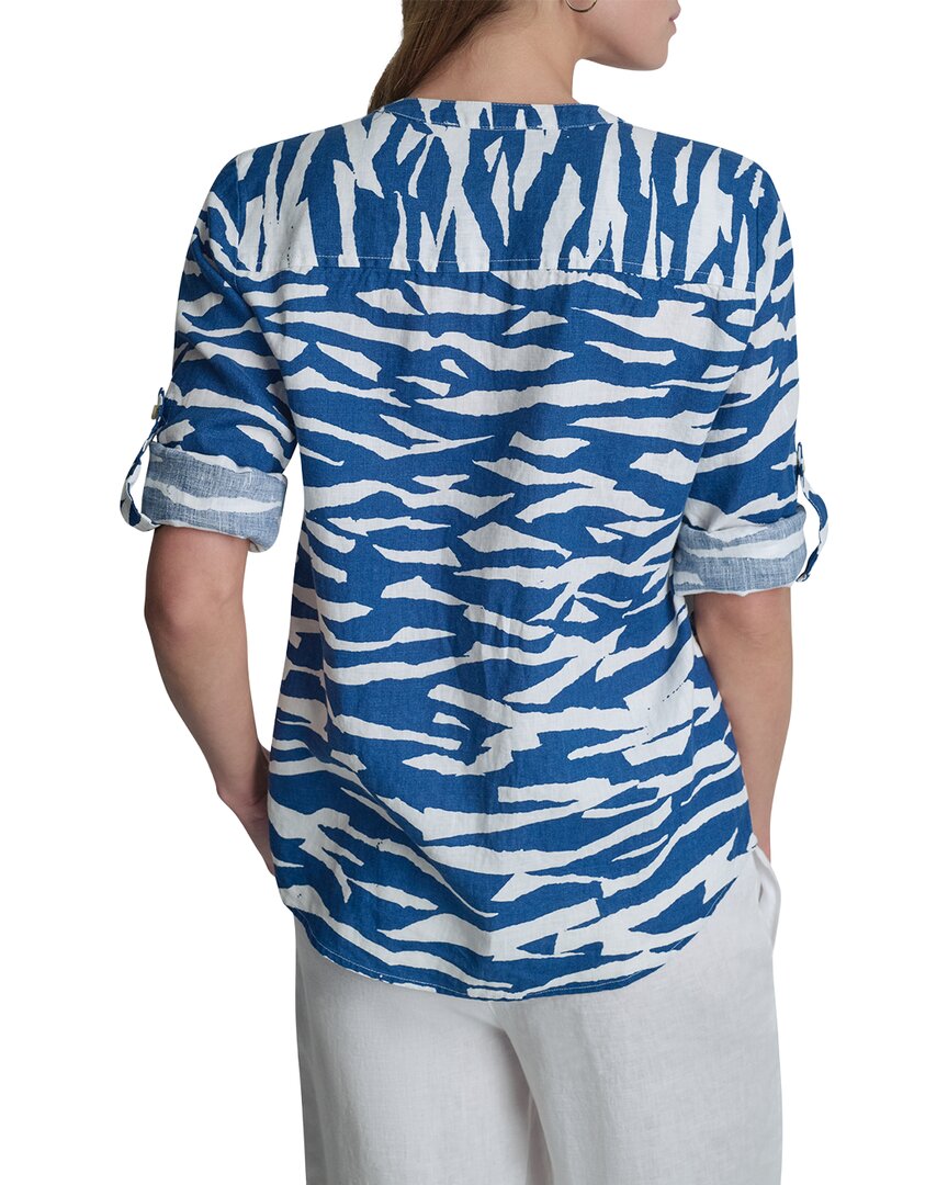 Camisa de lino con estampado