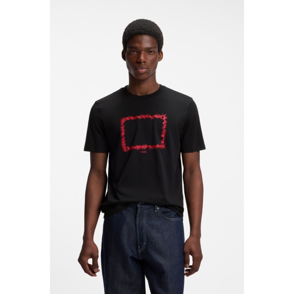 Camiseta de algodón con estampado
