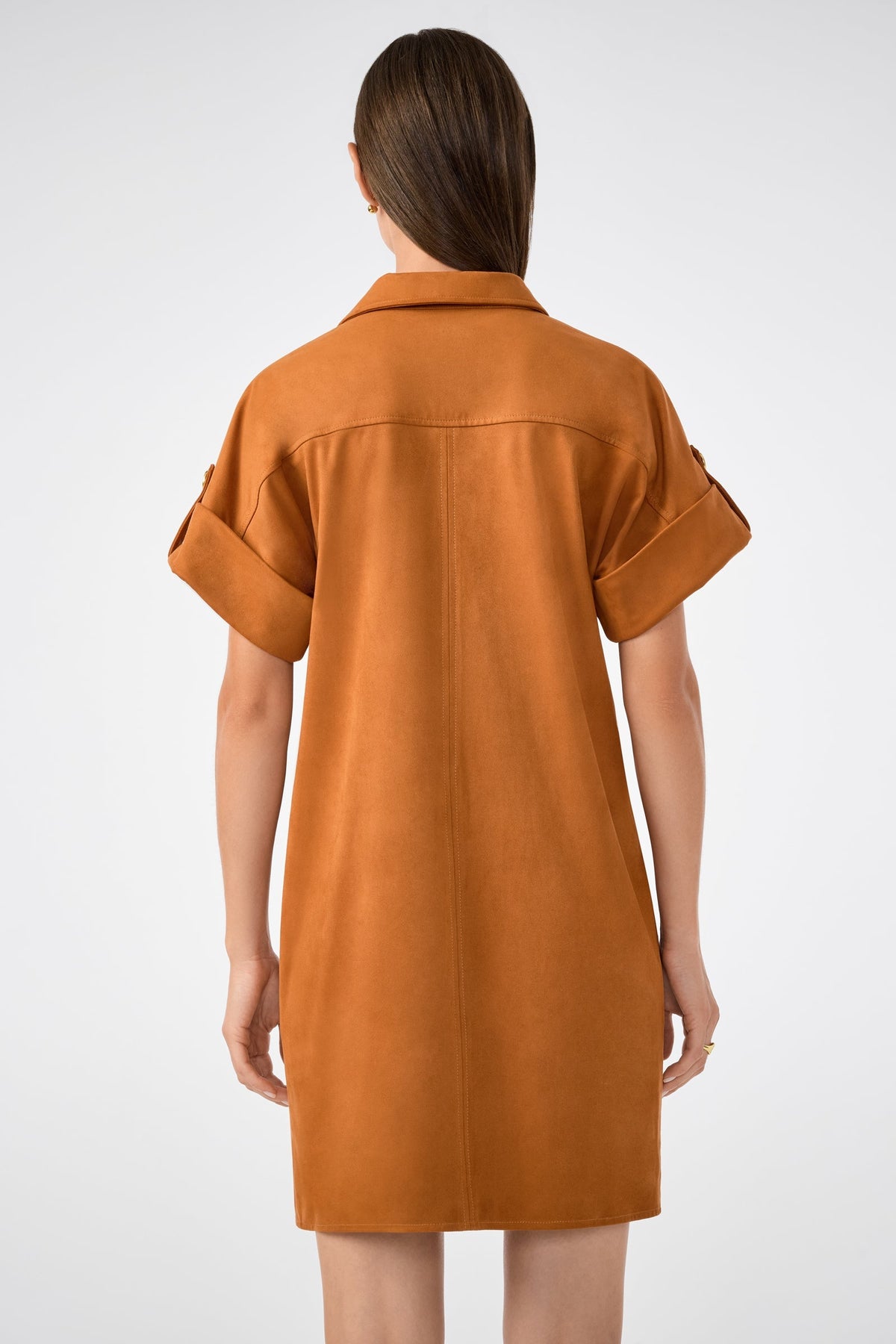 Vestido de gamuza corto