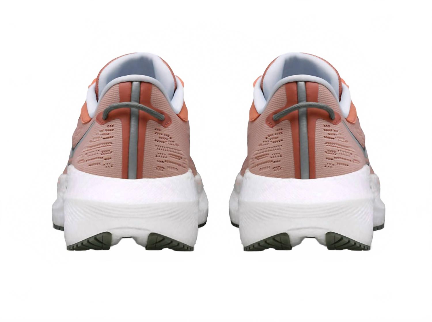 Tenis para correr de mujer color blanco y rosado