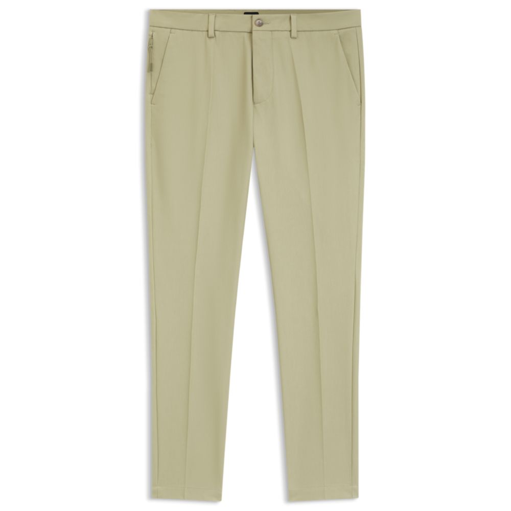 Pantalón de mezcla de algodón de corte ajustado