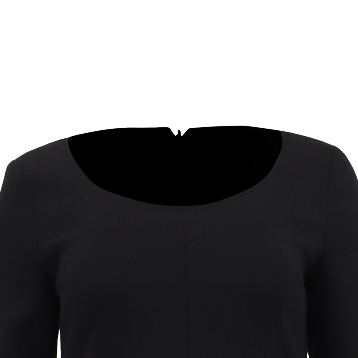 Vestido corto de manga larga color negro