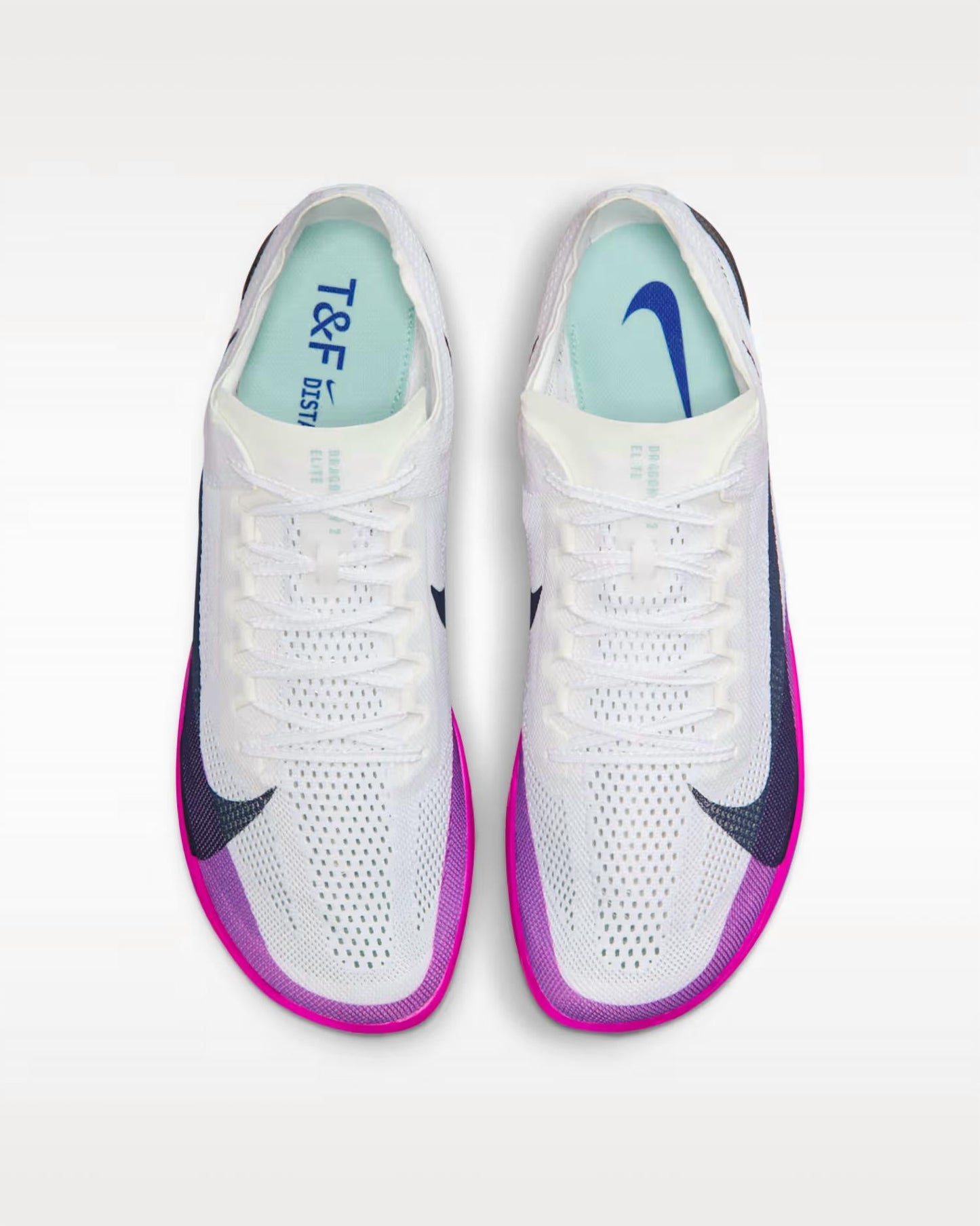 Zapatillas con clavos de hombre color blanco y violeta