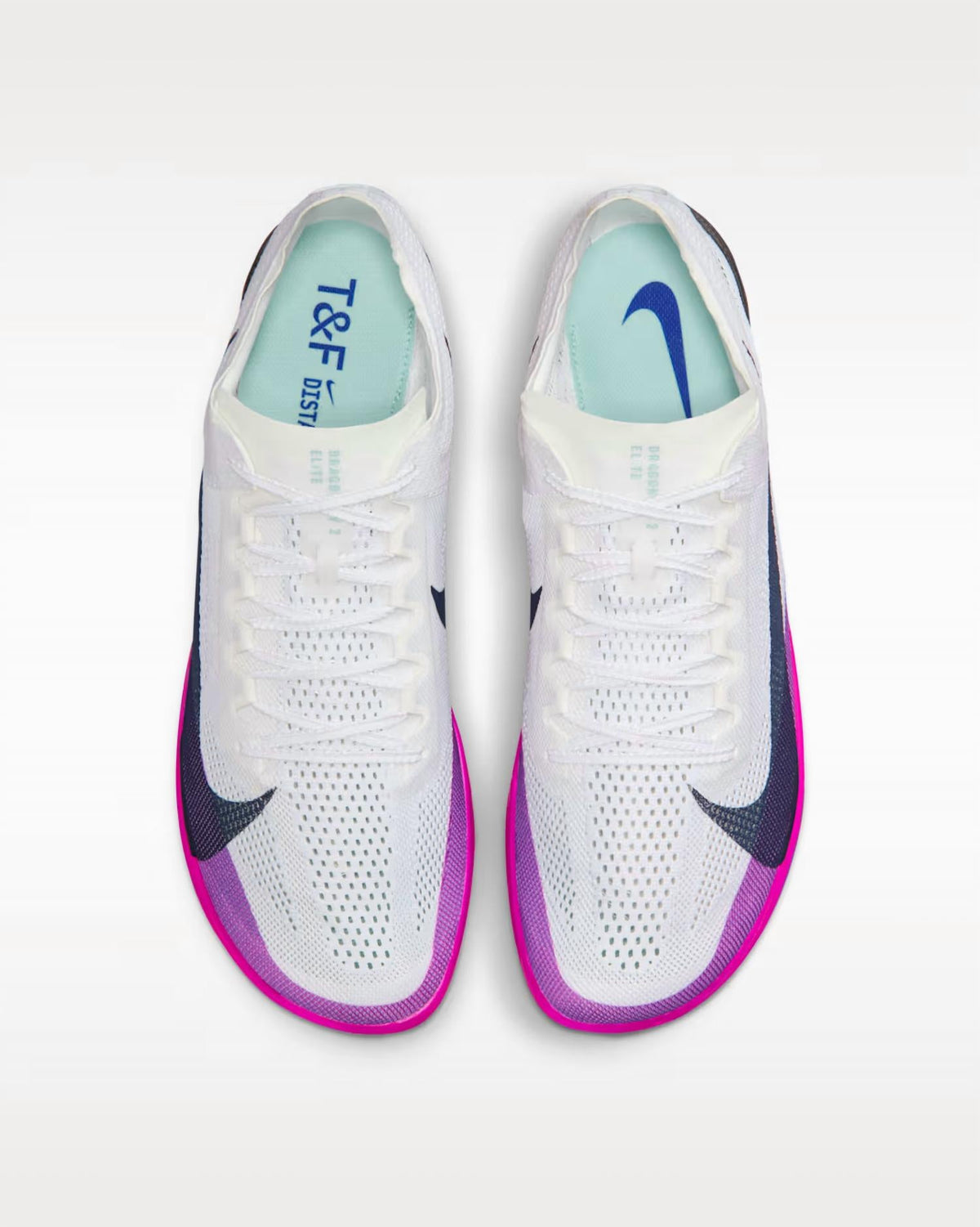 Zapatillas con clavos de hombre color blanco y violeta