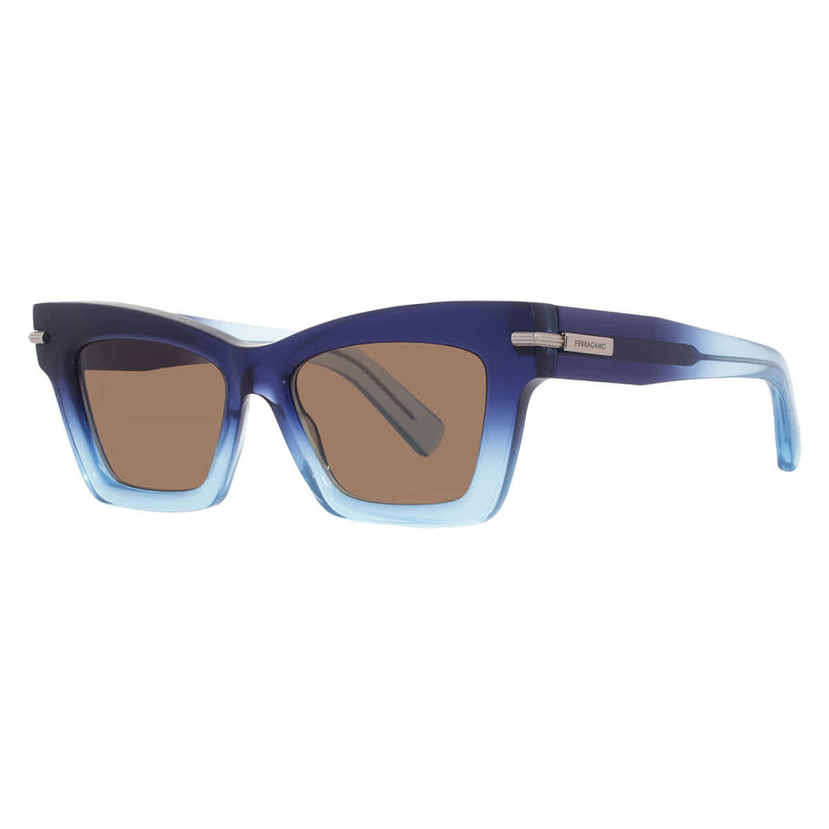Gafas de sol de mujer de montura tipo gato color café