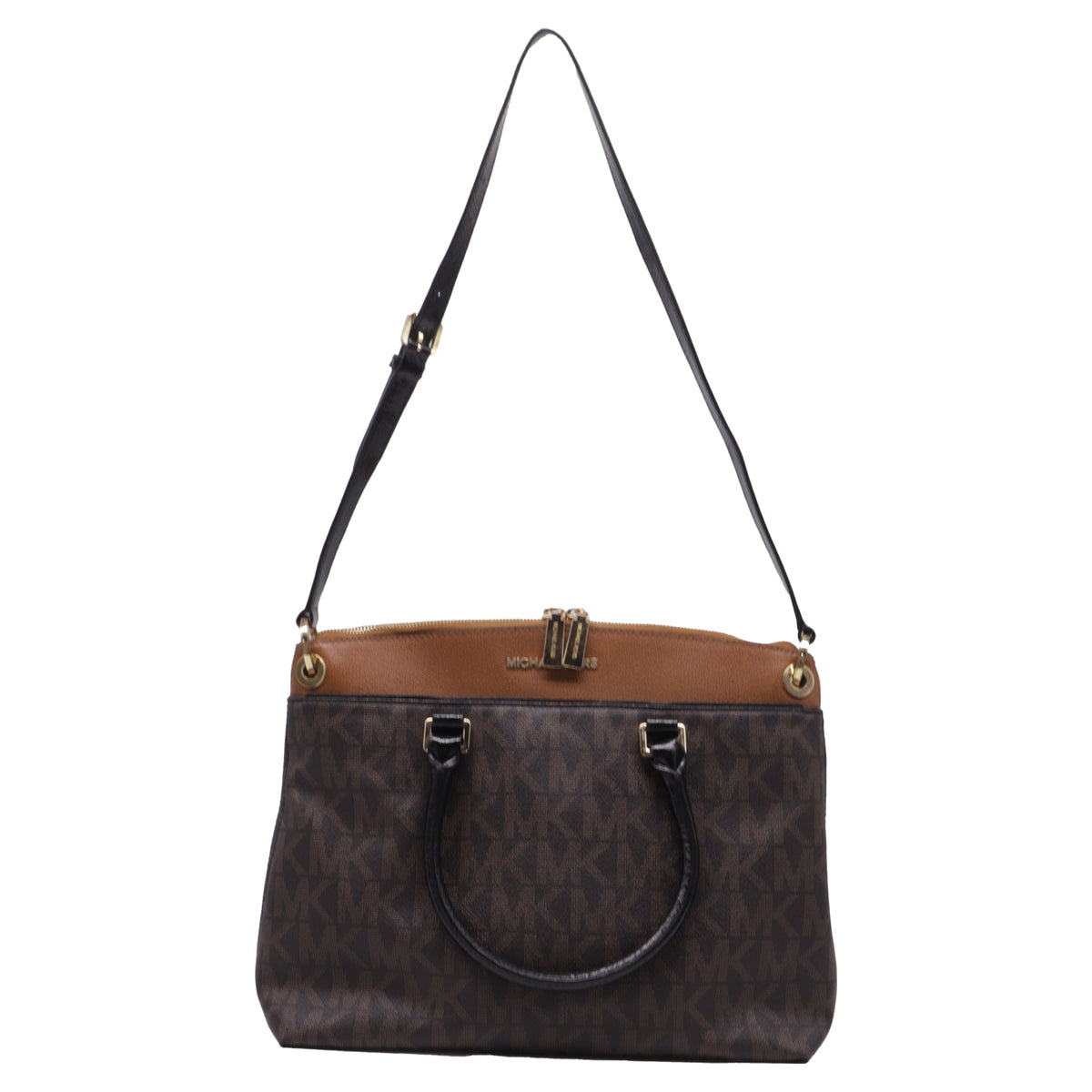 Bolso de cuero color café