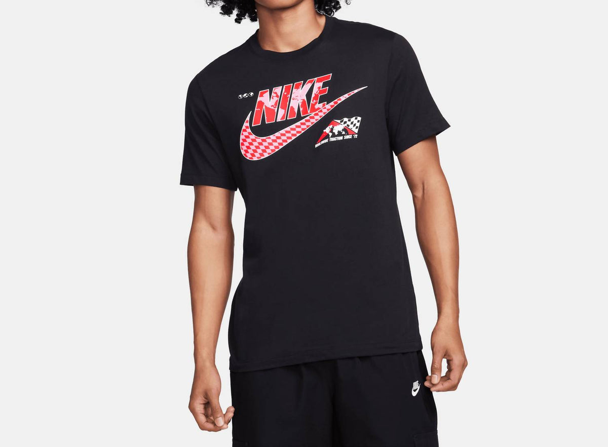 Camiseta de hombre a cuadros color negro