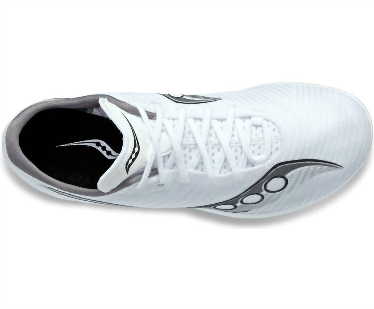 Zapatos de hombre color blanco y plateado